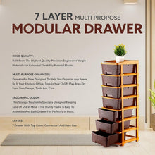 7-Layer Multipurpose Plastic Storage Drawer Organizer