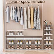 Foldable Shoe Rack (1 Pc, 8 Layers): Space-Saving, Entryway Storage
