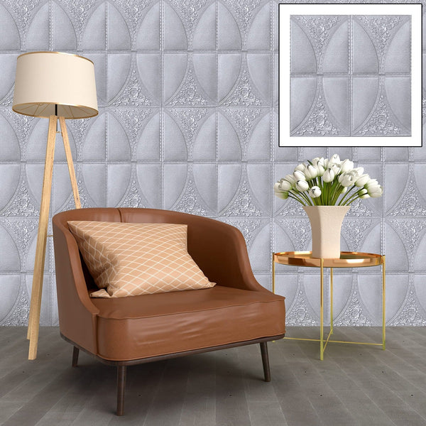 Wallpaper 3D Foam Wallpaper Sticker Panels (60 x 60 Cm / 1 Pc)